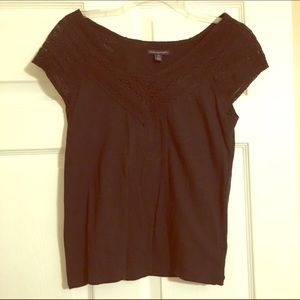 ‼️⬇️ AE Black Lace Top