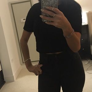 Alexander Wang cropped sweatshirt top