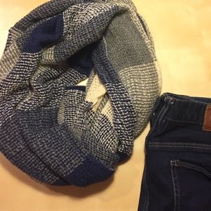 Chestnut Checkered Infinity Scarf