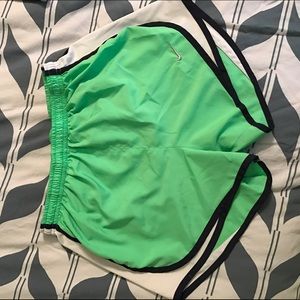 Lime Green Nike Running Shorts