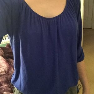 Royal blue blouse