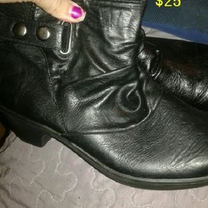 Black ankle boots