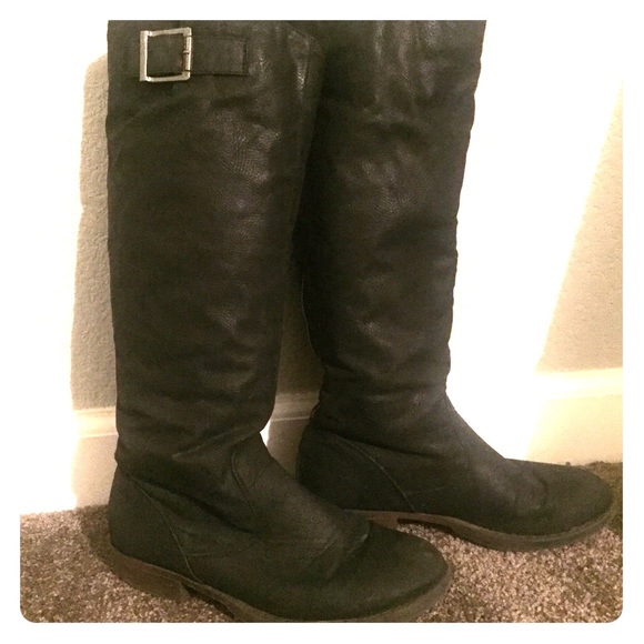 Black Knee high Riding Boots