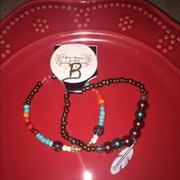 Handmade Pearl & Premium Glass Bead Bracelets (2) - Picture 2 of 3