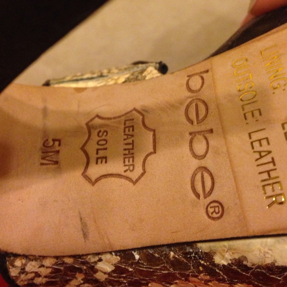 Bebe Python Gold Stilettos - image 3