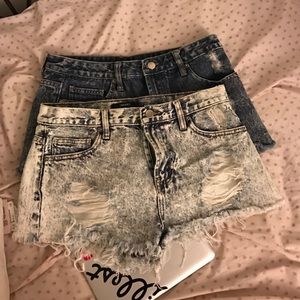 Size 27 High Waisted Shorts bundle