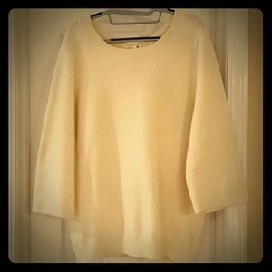 GAP ivory sweater with tie back