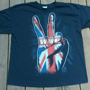 Vintage Concert Tee THE WHO Peach Sign Rock Music