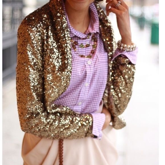 J. Crew Tops - J crew perfect shirt purple gingham