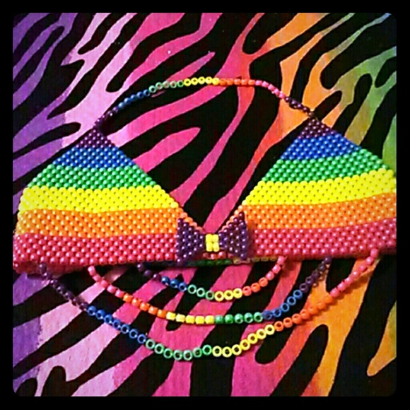 Crazy Style's (Unique) Kandi Bead Bikini Top