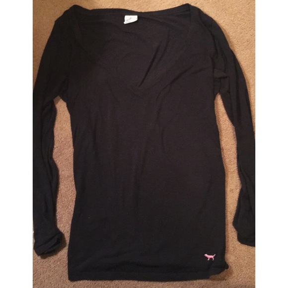 Victoria's Secret Pink Long Sleeve Sleep Shirt