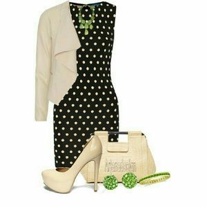 Polka dotted Alice and Olivia dress