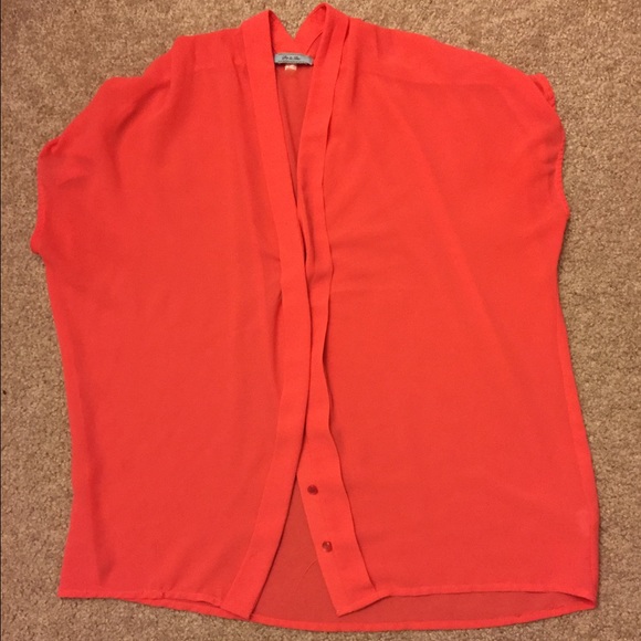 Coral blouse