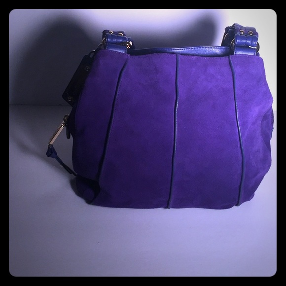 Purple blue/suede bag