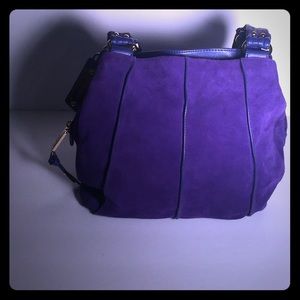 Purple blue/suede bag
