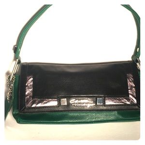 Small leather handbag