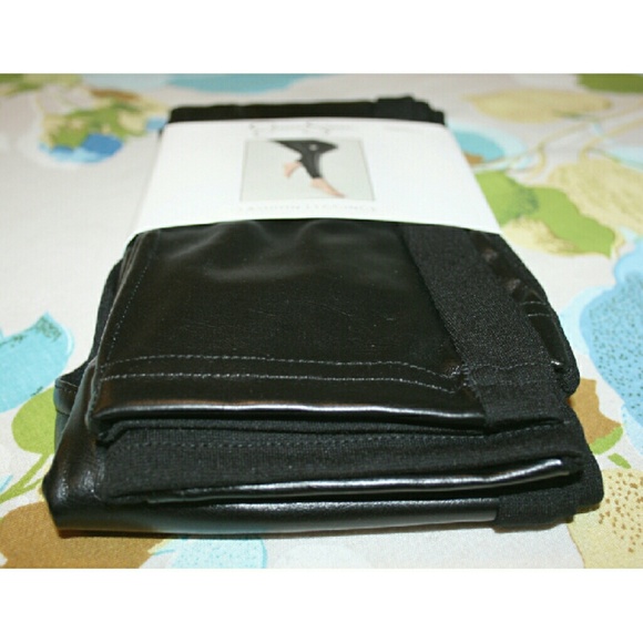 LAST 1⚡ Jessica Simpson Leather Panel Leggings NWT - Picture 3 of 4