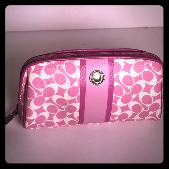 Authentic coach cosmetic bag