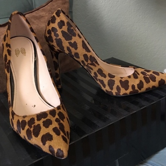 Victoria's Secret calf hair leopard heels