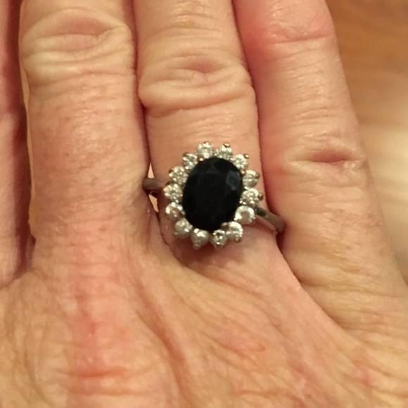 Princess  Di. Gorgeous sapphire and diamonds