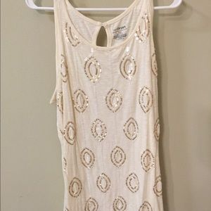 Lane Bryant Cream Sleeveless Top 14/16