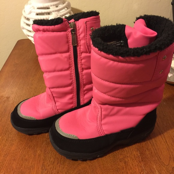 Khombu Pink Waterproof Snow Boots Girls Sz 13