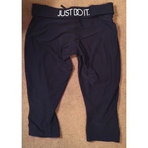 Nike "Just Do It" Dri-Fit Running Capris