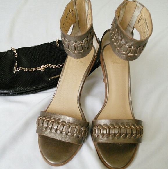 Joes Jeans Bronze Heeled Sandals