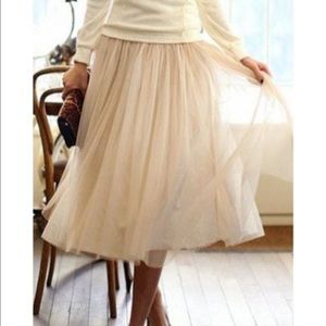 Pink tulle skirt