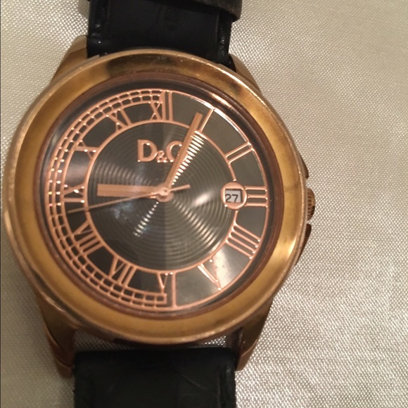 D&G men's rose gold watch, 40mm