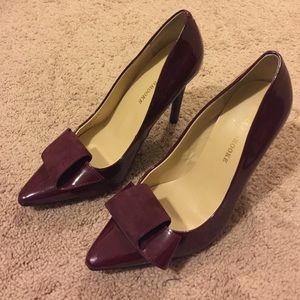 🎉Burgundy Bow Heels🎉