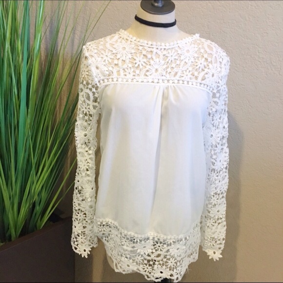 Beautiful White Lace Top
