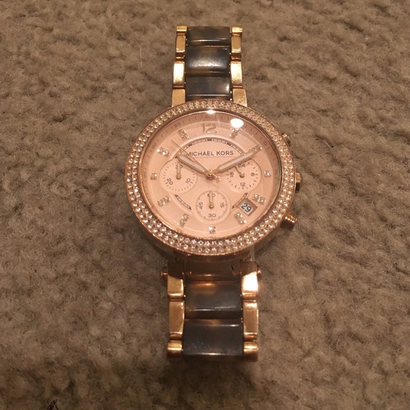 Michael Kors Accessories - Michael Kors Rose Gold Tortoise Watch