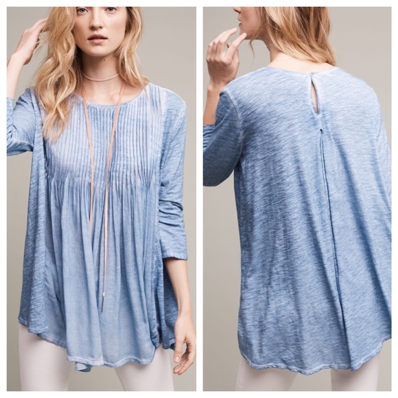 Anthropologie Tops - Anthropologie Skyline Pleated Tunic