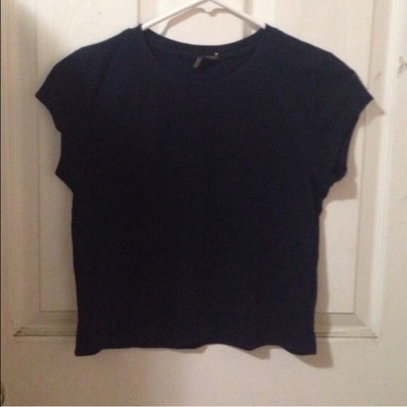 Forever 21 Navy Crop Top