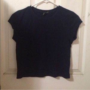 Forever 21 Navy Crop Top