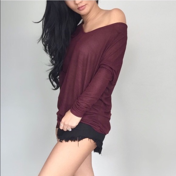 🆕Rich Burgundy Light Knit Dol - Picture 2 of 4