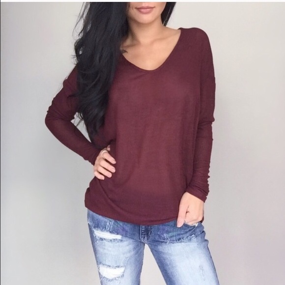🆕Rich Burgundy Light Knit Dol - Picture 3 of 4