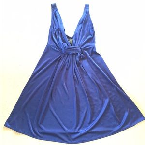 Guess silky blue dress. XS. 100% polyester.