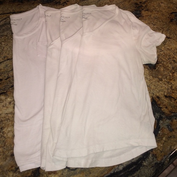 4 for $12 white tees