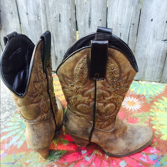 Brand New Volatile Rhinestone Boots - Picture 2 of 2