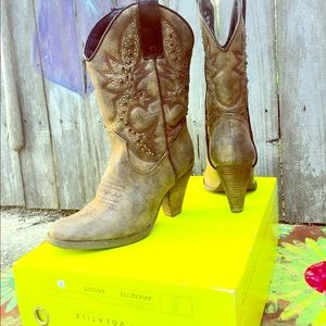 Brand New Volatile Rhinestone Boots