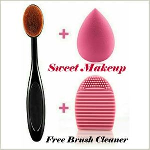 Oval Contour Brush+Blender+Cleaner New