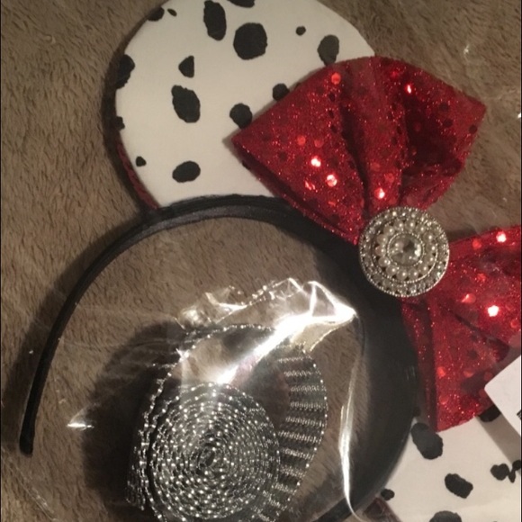 Dalmatian Disney Ears with Choker!