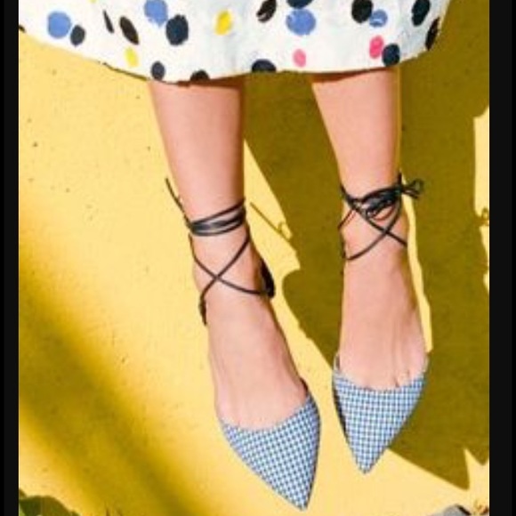 J. Crew Slingback flats in gingham!