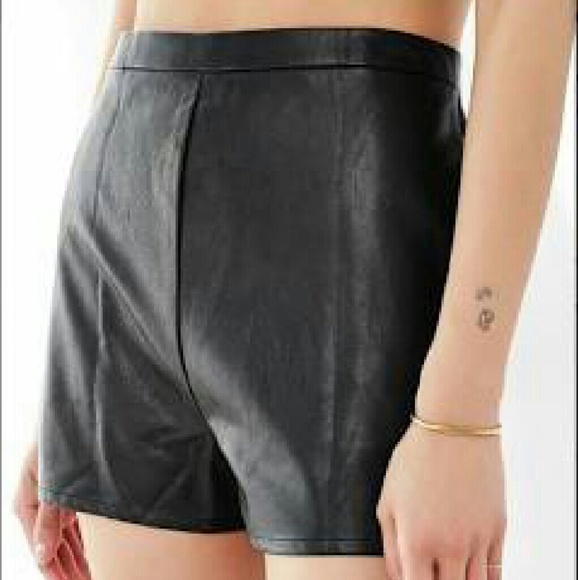 Urban Outfitters Pants - ##RESERVED##Lucca Couture Black PU Leather Shorts