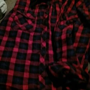 Red and blue flannel