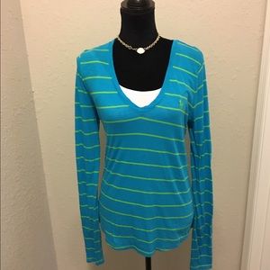 Long sleeve striped Ralph Lauren  shirt! NWOT!