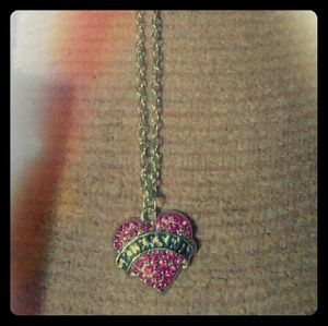 New Blessed Pink Heart Necklace
