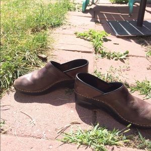 Leather Dansko Clogs